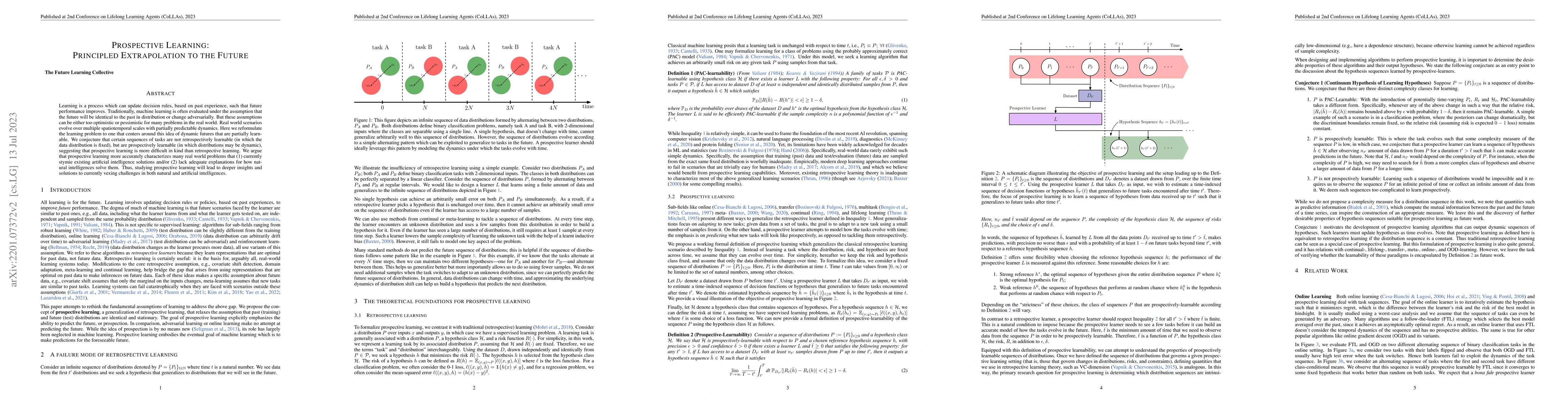 Thumbnail for Prospective Learning: Principled Extrapolation to the Future