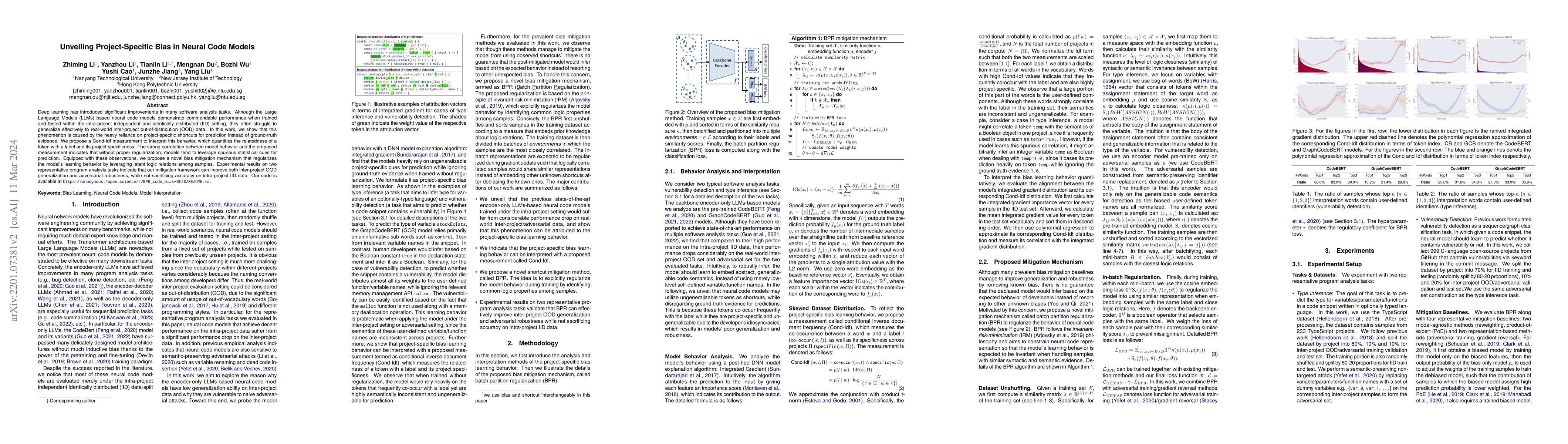 Thumbnail for Unveiling Project-Specific Bias in Neural Code Models
