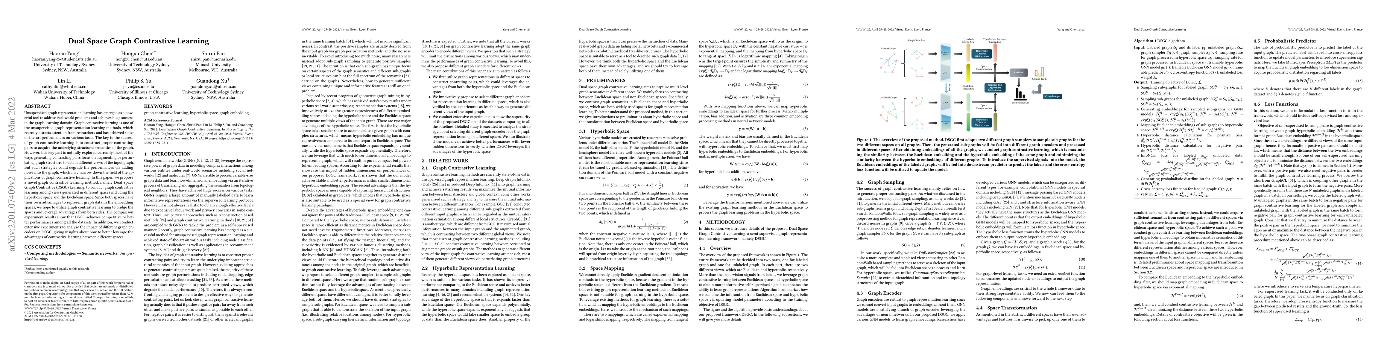 Thumbnail for Dual Space Graph Contrastive Learning