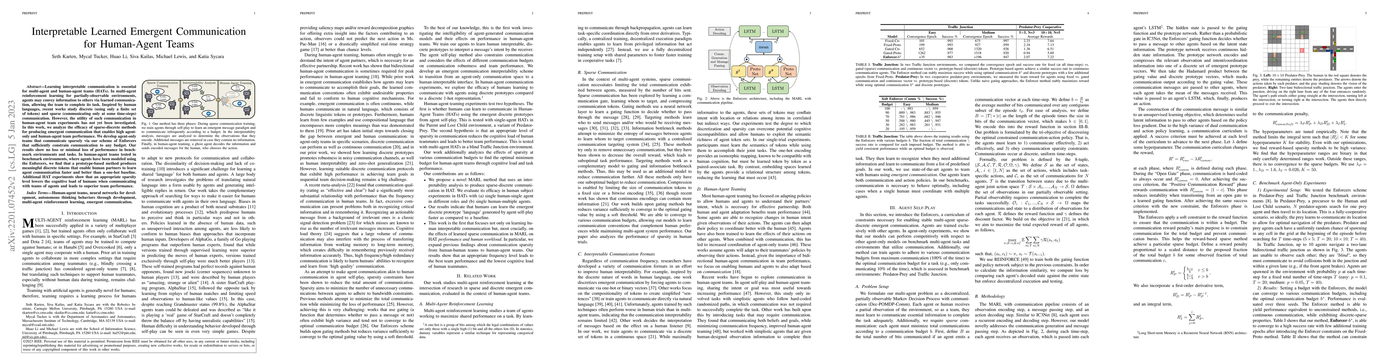 Thumbnail for Interpretable Learned Emergent Communication for Human-Agent Teams