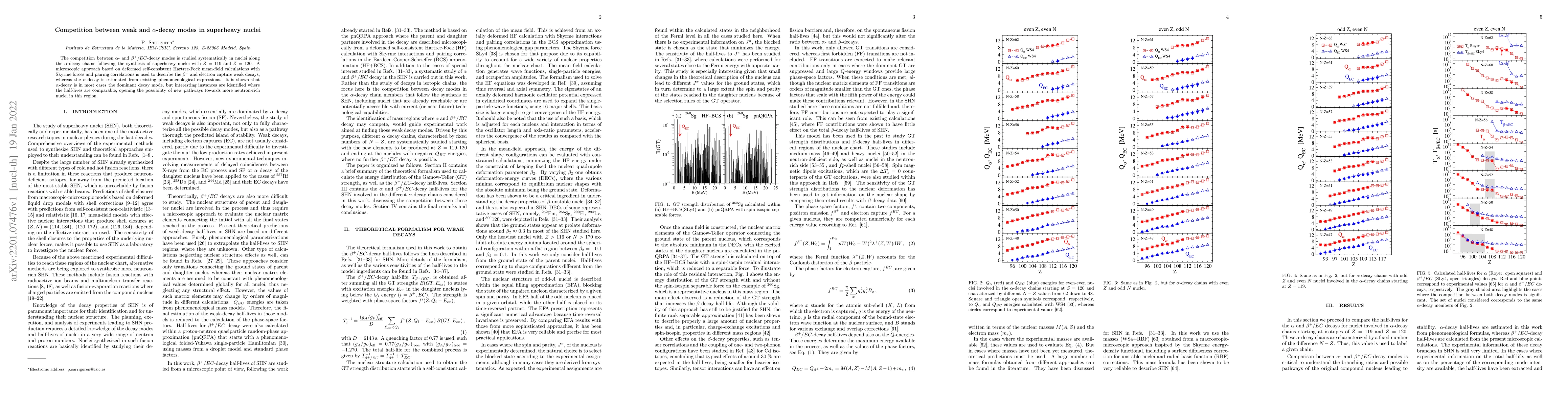 Thumbnail for Competition between weak and alpha-decay modes in superheavy nuclei