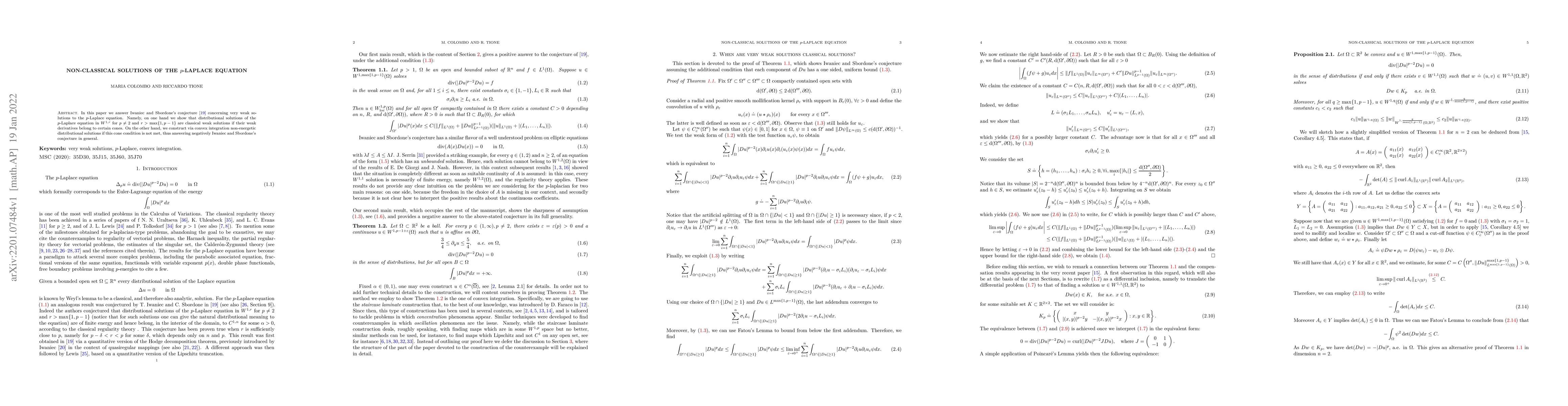 Thumbnail for Non-classical solutions of the $p$-Laplace equation