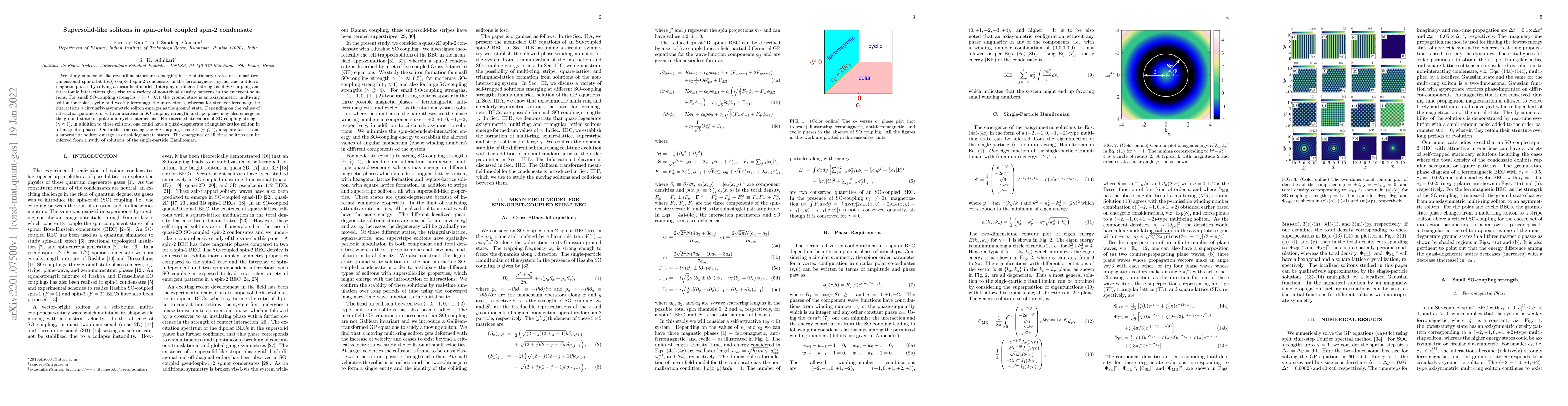 Thumbnail for Supersolid-like solitons in spin-orbit coupled spin-2 condensate