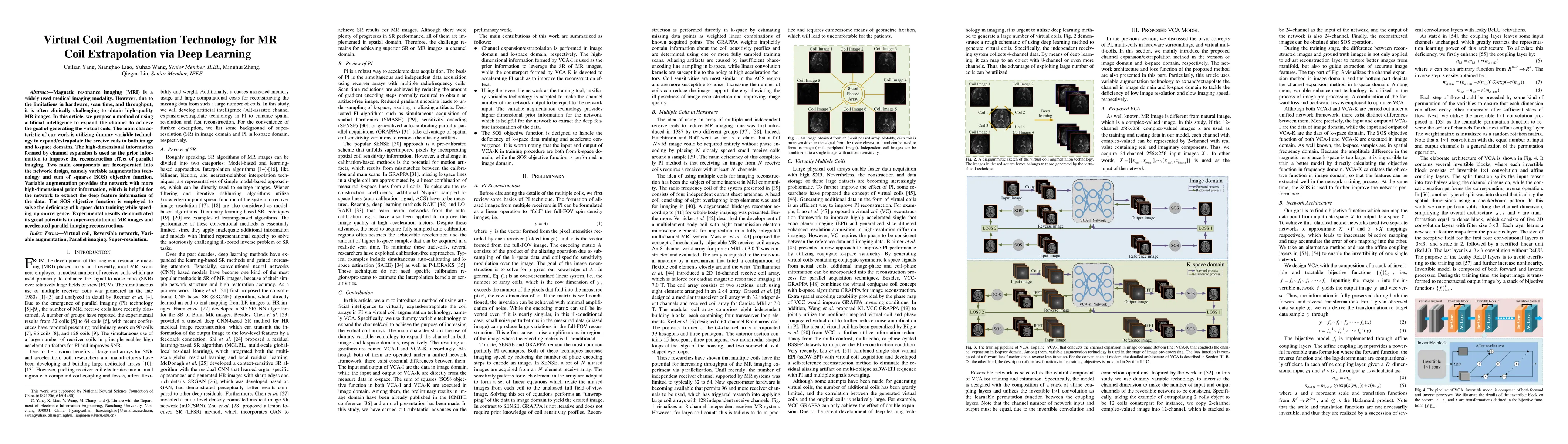 Thumbnail for Virtual Coil Augmentation Technology for MR Coil Extrapolation via Deep
  Learning