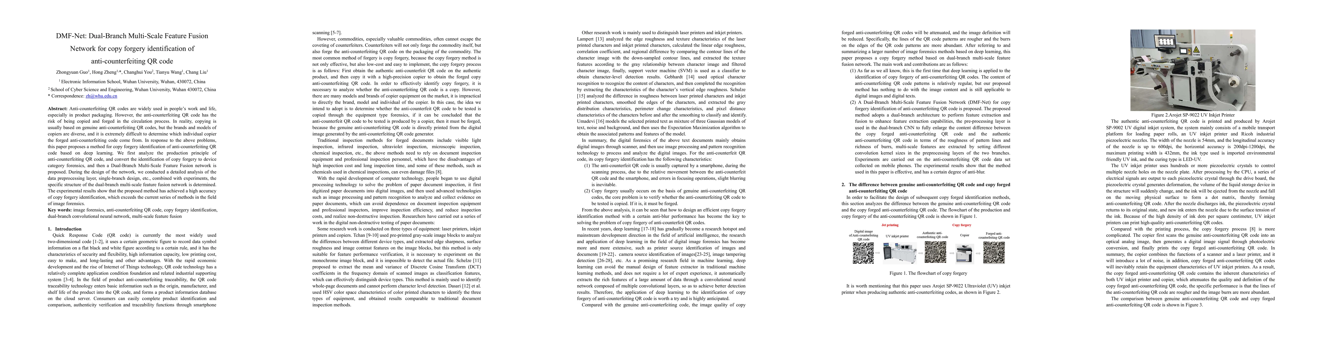 Thumbnail for DMF-Net: Dual-Branch Multi-Scale Feature Fusion Network for copy forgery
  identification of anti-counterfeiting QR code