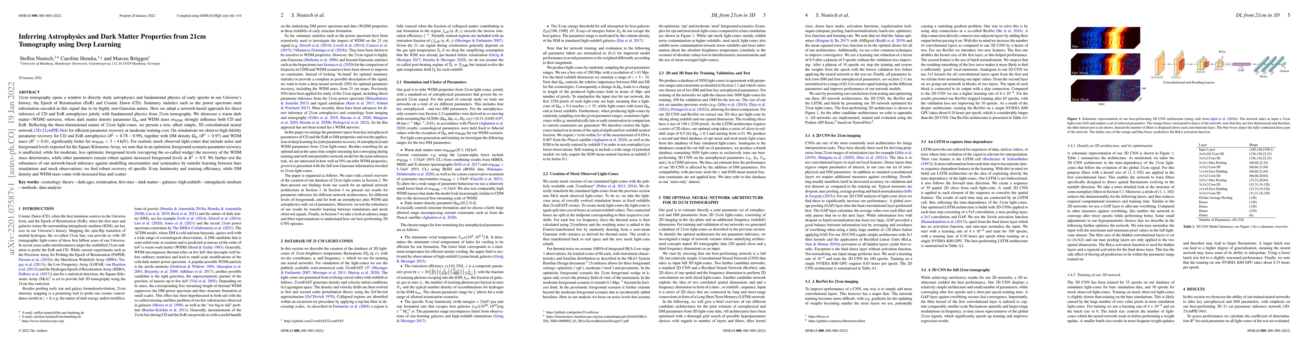 Thumbnail for Inferring Astrophysics and Dark Matter Properties from 21cm Tomography
  using Deep Learning