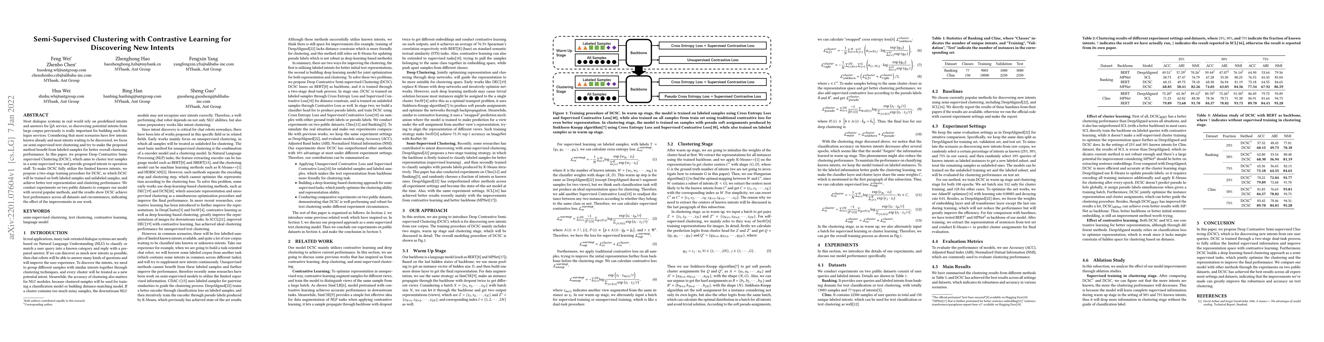 Thumbnail for Semi-Supervised Clustering with Contrastive Learning for Discovering New
  Intents