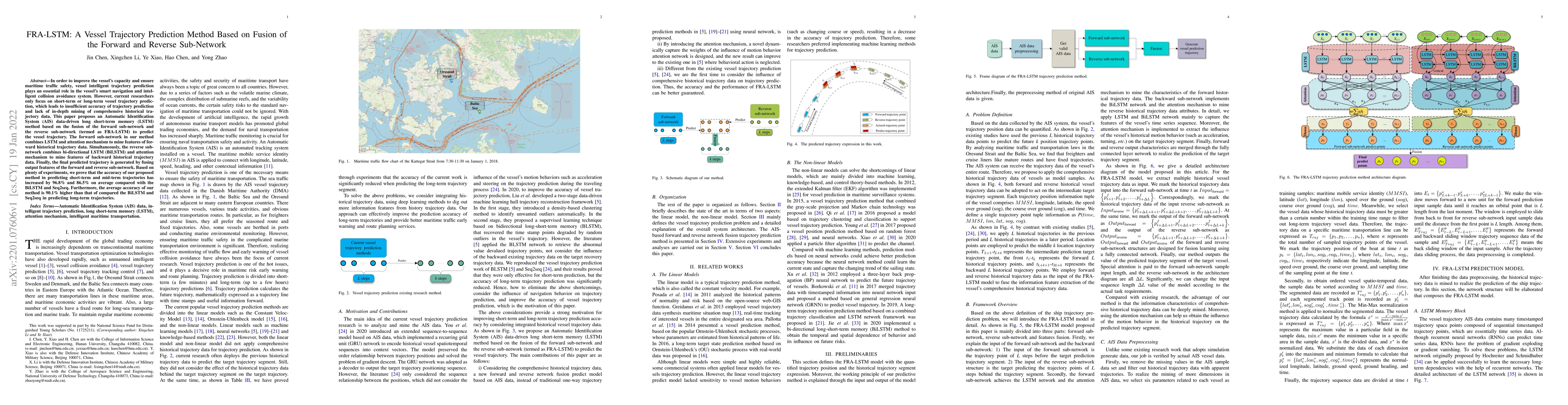 Thumbnail for FRA-LSTM: A Vessel Trajectory Prediction Method Based on Fusion of the
  Forward and Reverse Sub-Network