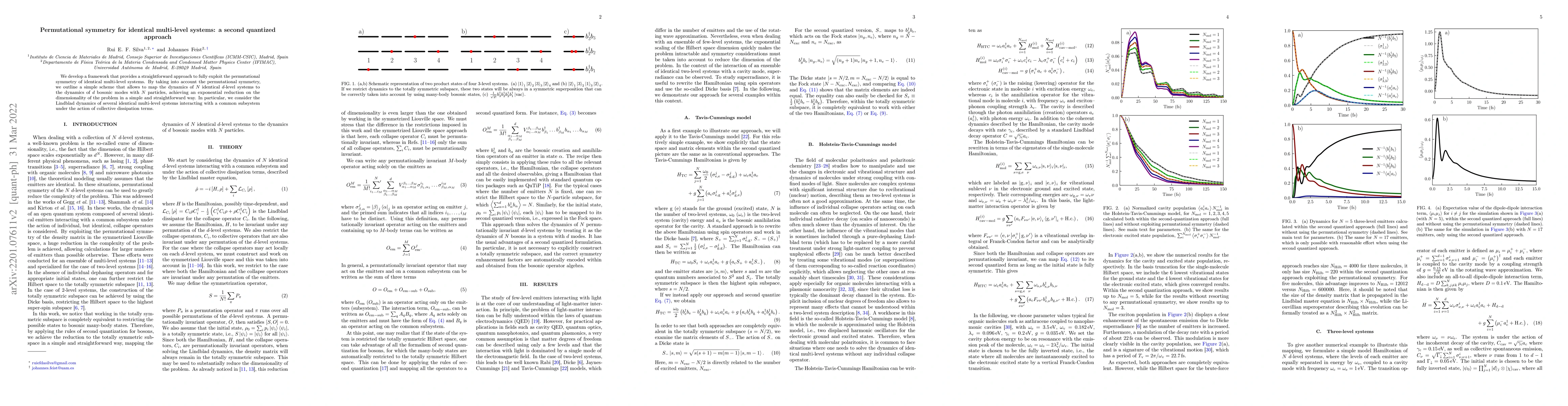 Thumbnail for Permutational symmetry for identical multi-level systems: a second
  quantized approach