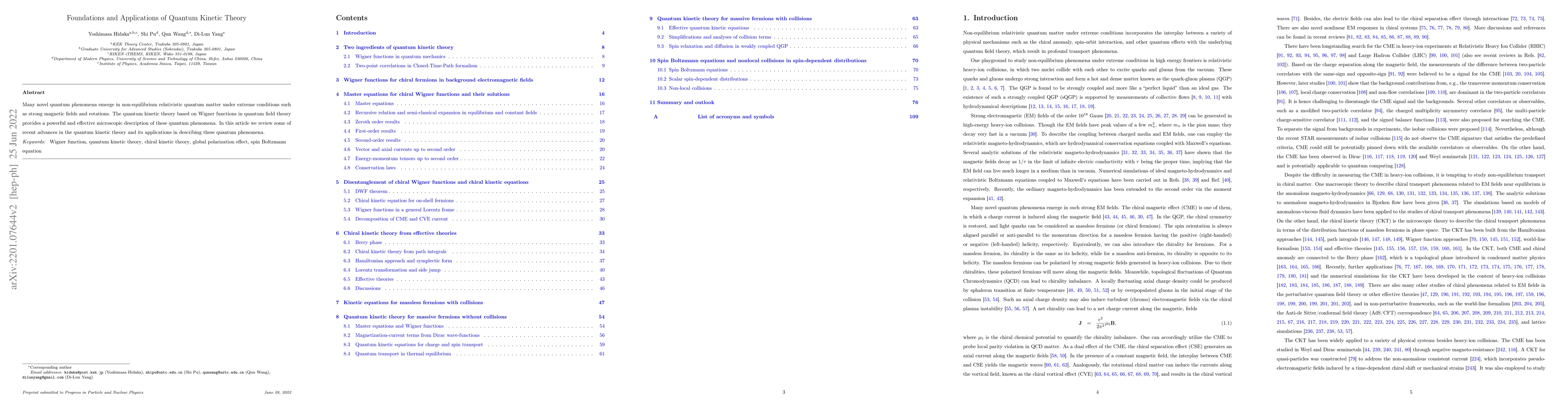 Thumbnail for Foundations and Applications of Quantum Kinetic Theory