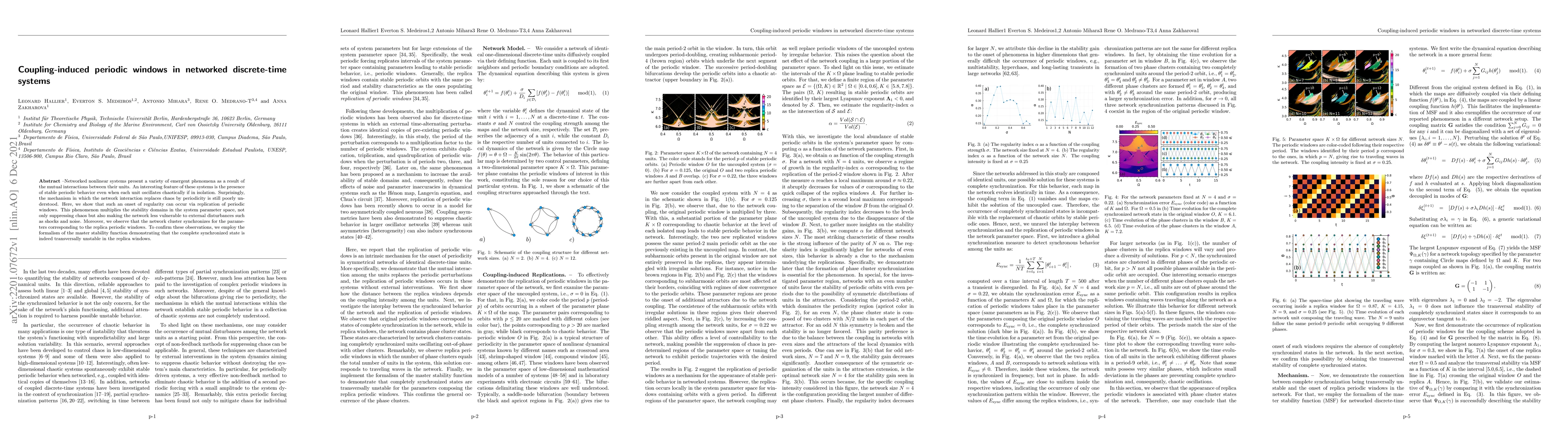 Thumbnail for Coupling-induced periodic windows in networked discrete-time systems