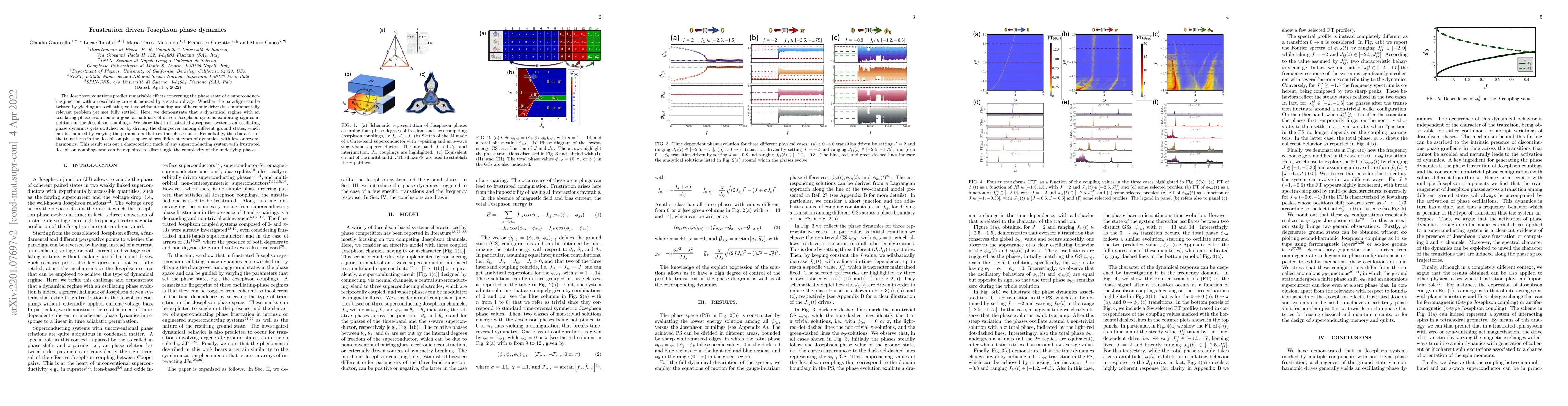 Thumbnail for Frustration driven Josephson phase dynamics