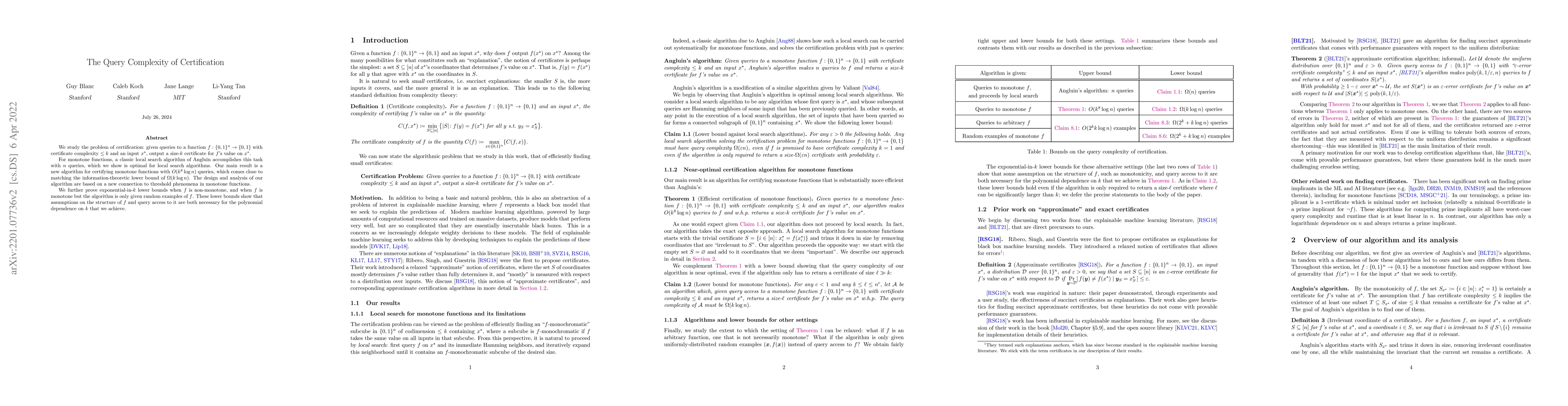 Thumbnail for The Query Complexity of Certification