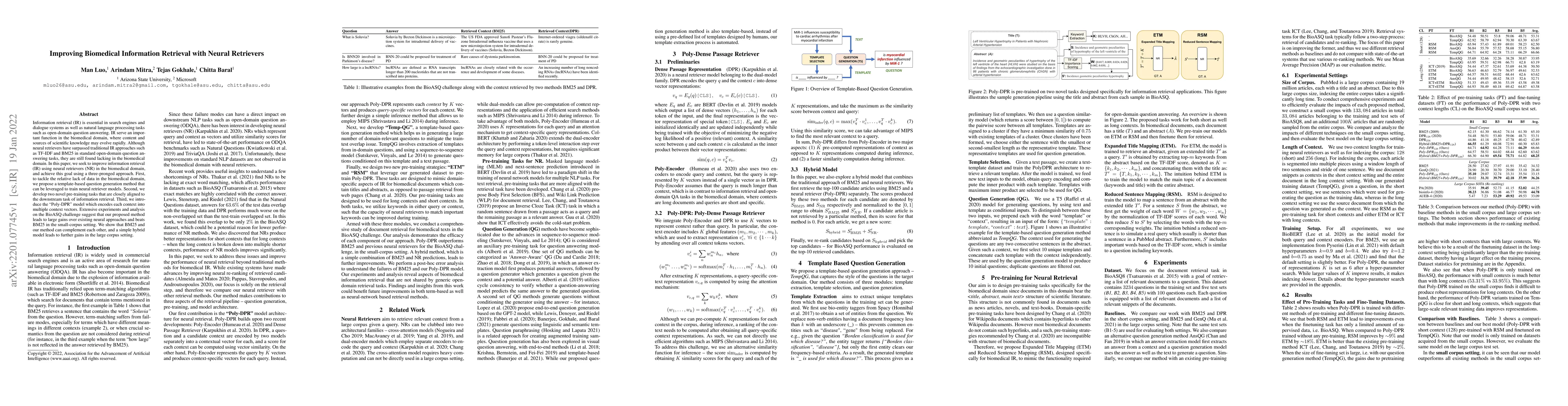 Thumbnail for Improving Biomedical Information Retrieval with Neural Retrievers