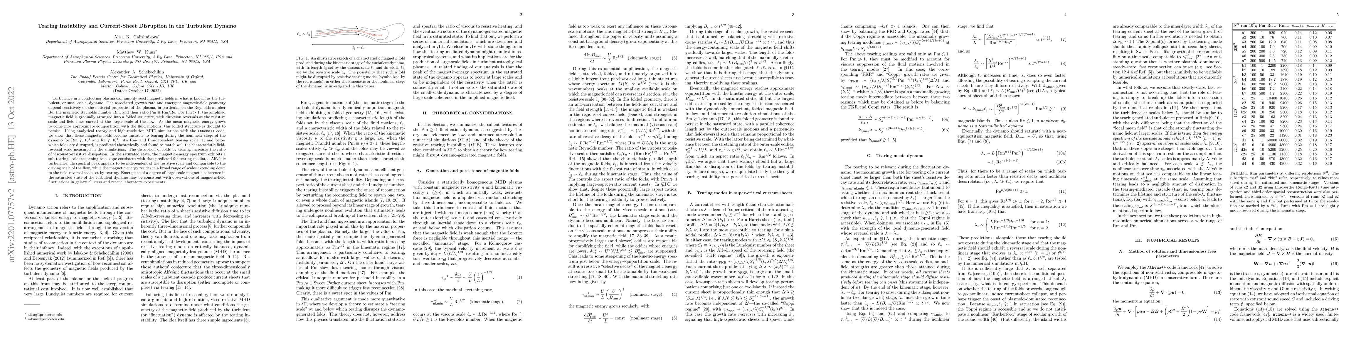 Thumbnail for Tearing instability and current-sheet disruption in the turbulent dynamo