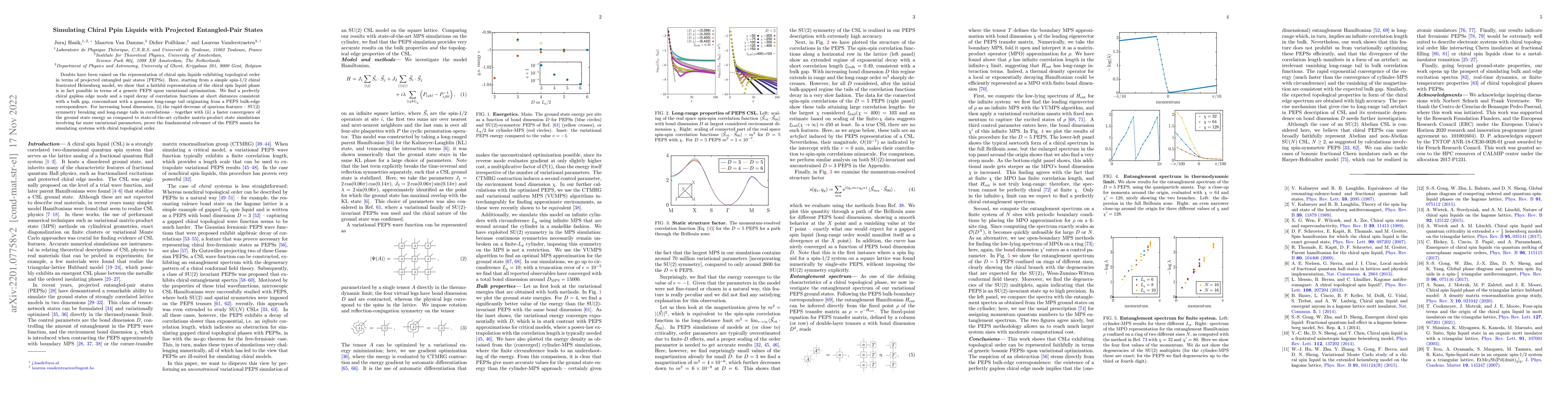 Thumbnail for Simulating chiral spin liquids with projected entangled-pair states