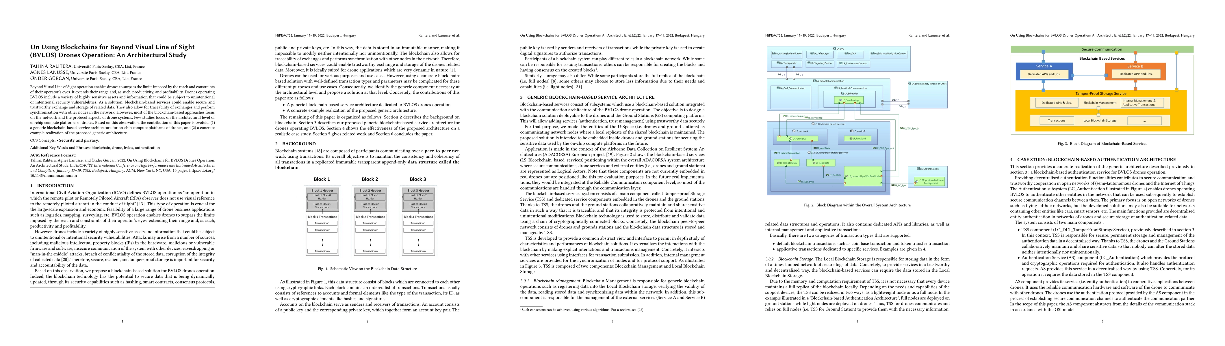 Thumbnail for On Using Blockchains for Beyond Visual Line of Sight (BVLOS) Drones
  Operation: An Architectural Study