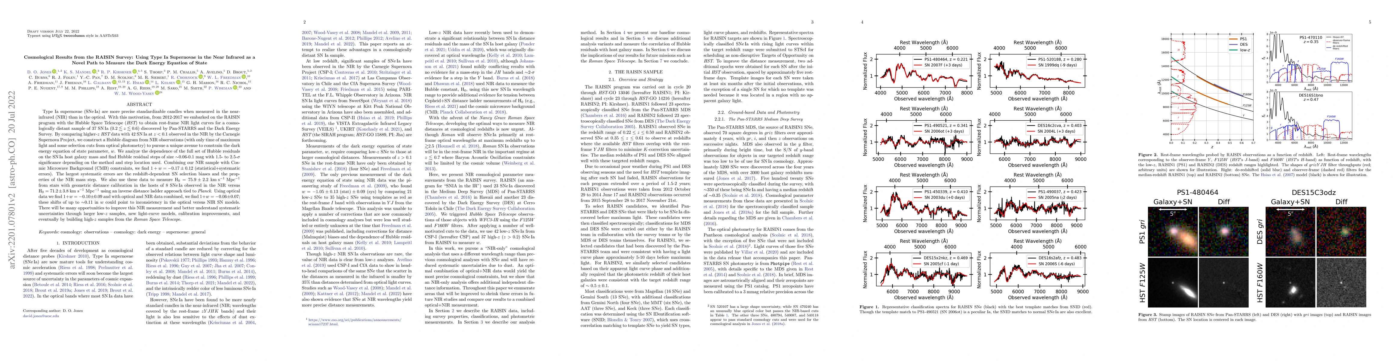 Thumbnail for Cosmological Results from the RAISIN Survey: Using Type Ia Supernovae in
  the Near Infrared as a Novel Path to Measure the Dark Energy Equation of
  State