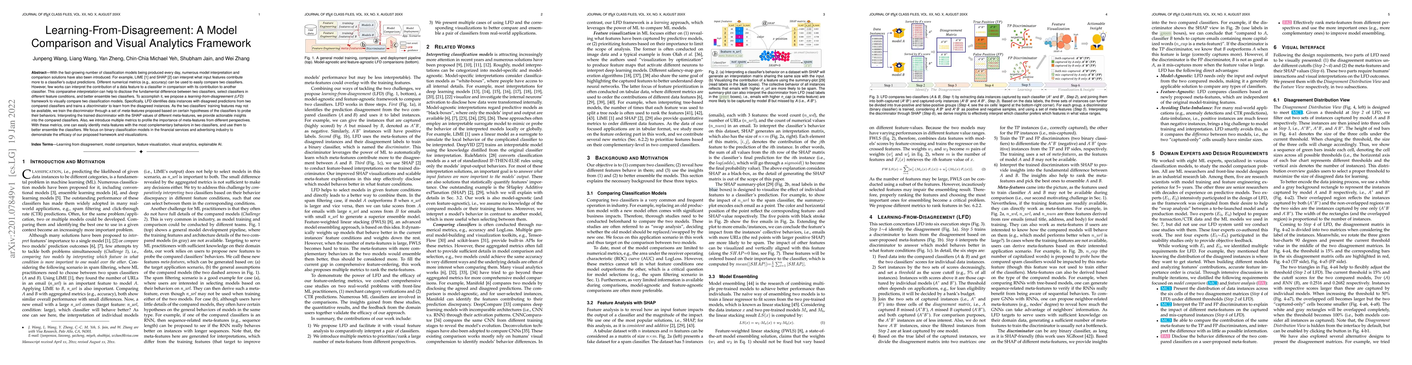 Thumbnail for Learning-From-Disagreement: A Model Comparison and Visual Analytics
  Framework