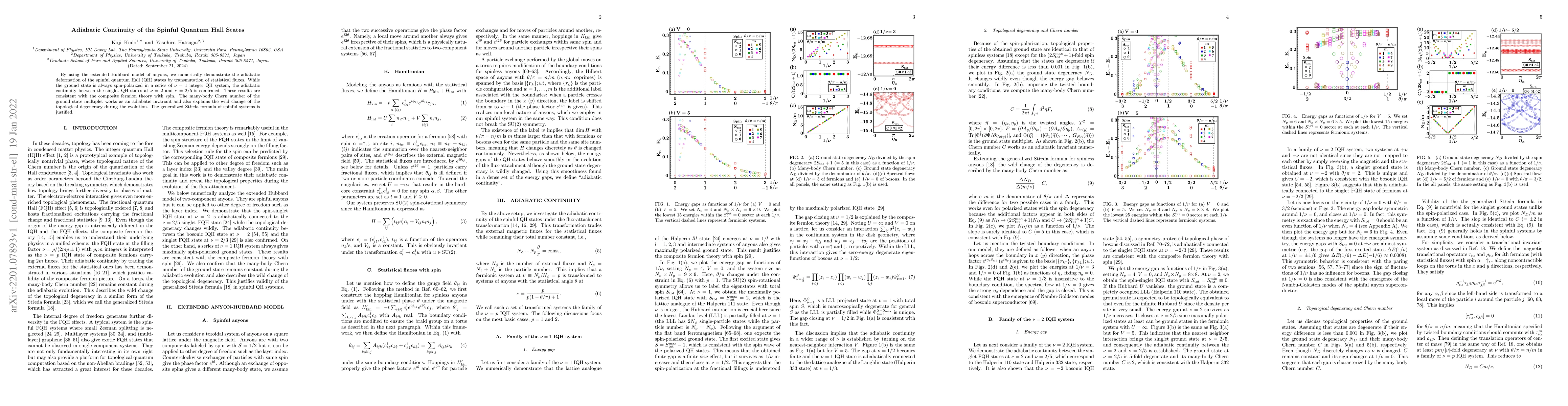 Thumbnail for Adiabatic Continuity of the Spinful Quantum Hall States