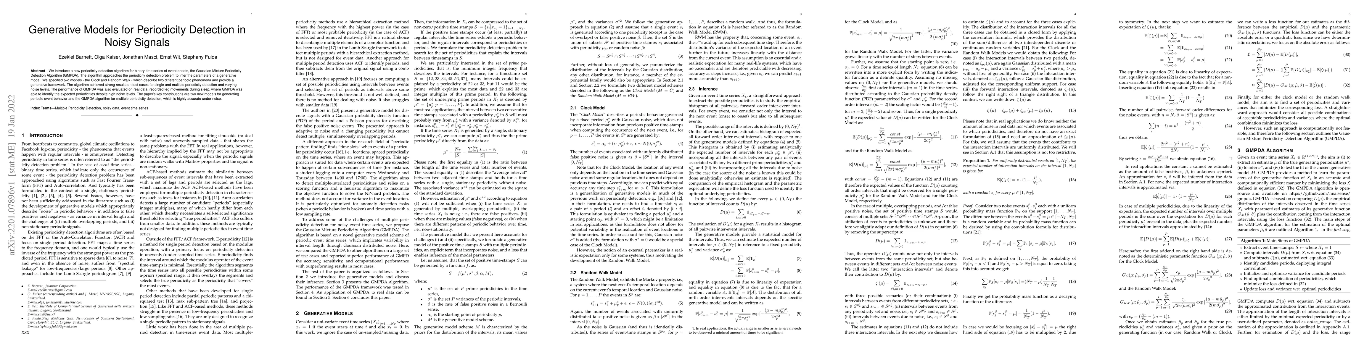 Thumbnail for Generative Models for Periodicity Detection in Noisy Signals