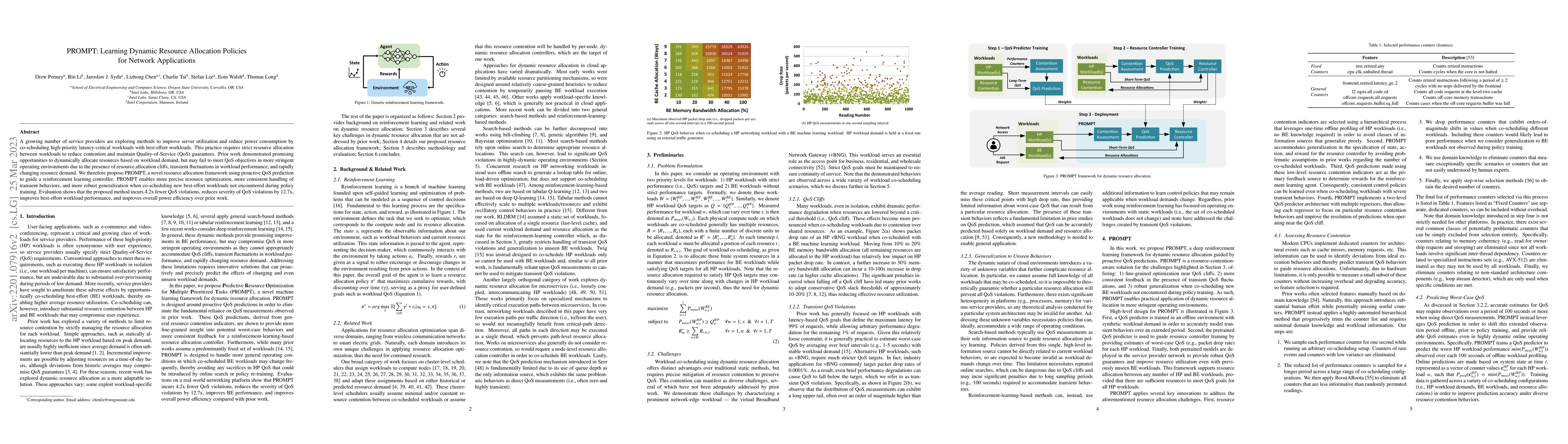 Thumbnail for PROMPT: Learning Dynamic Resource Allocation Policies for Network
  Applications