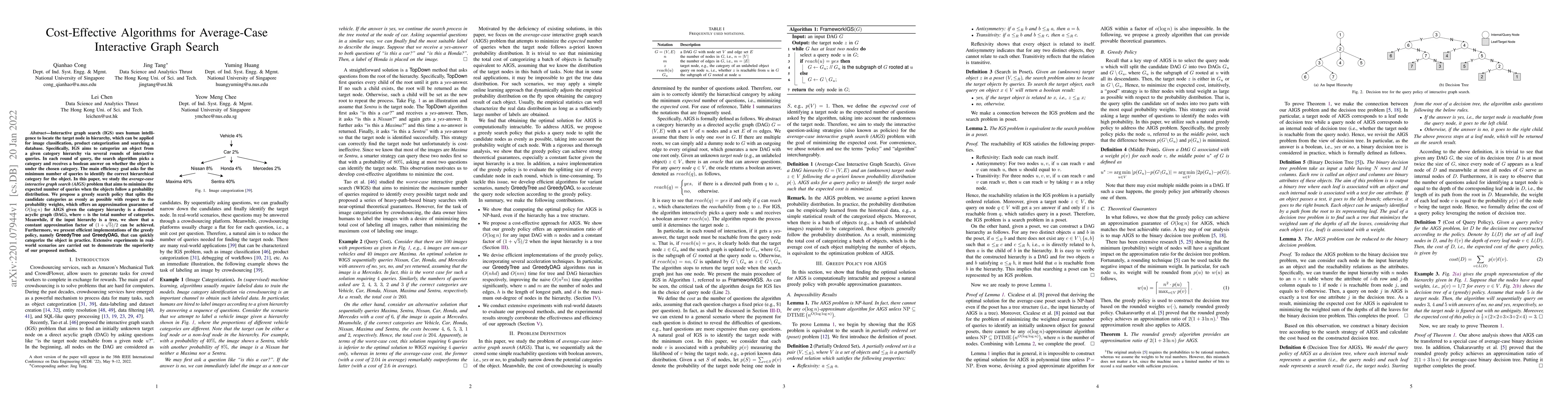 Thumbnail for Cost-Effective Algorithms for Average-Case Interactive Graph Search
