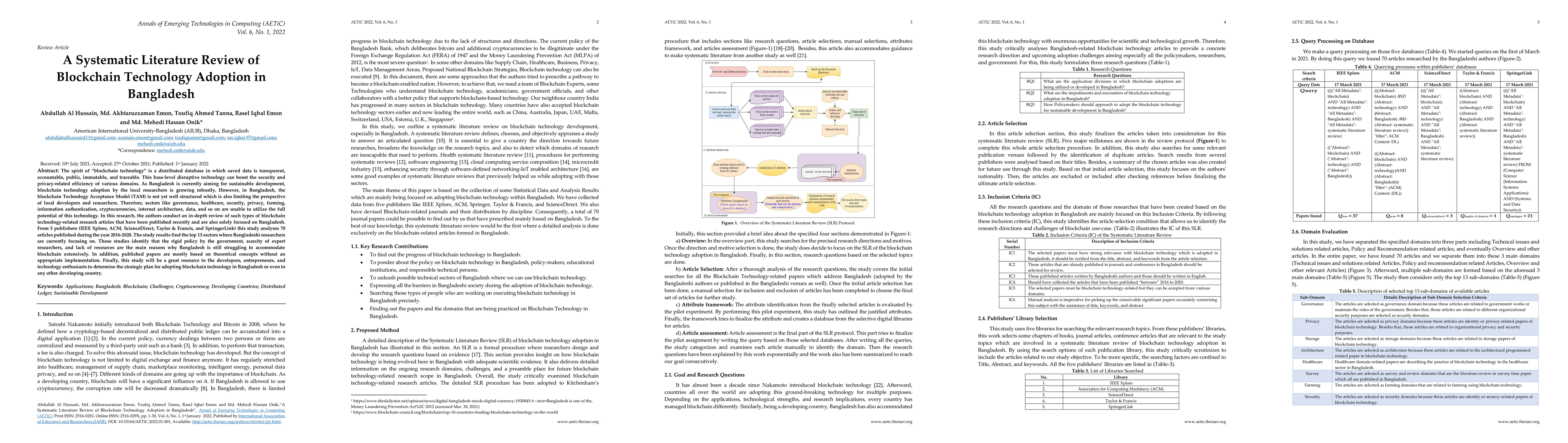Thumbnail for A Systematic Literature Review of Blockchain Technology Adoption in
  Bangladesh