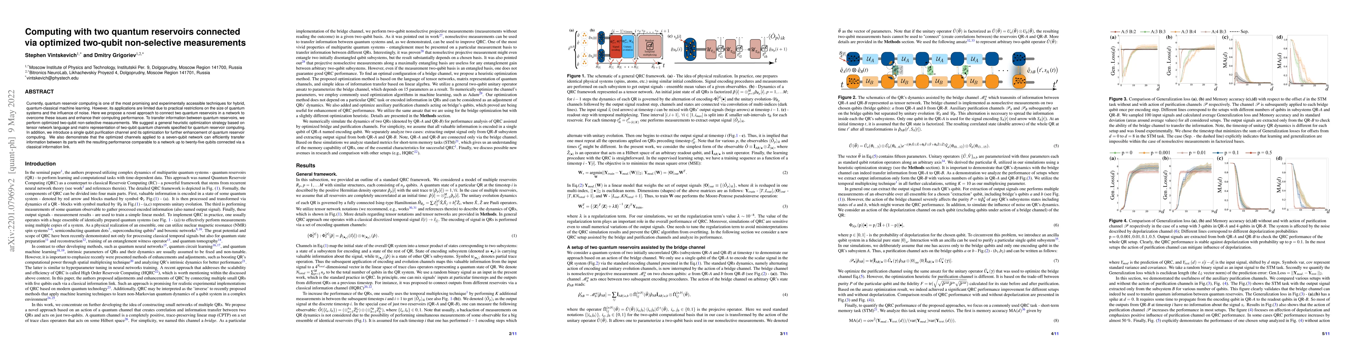 Thumbnail for Computing with two quantum reservoirs connected via optimized two-qubit
  nonselective measurements