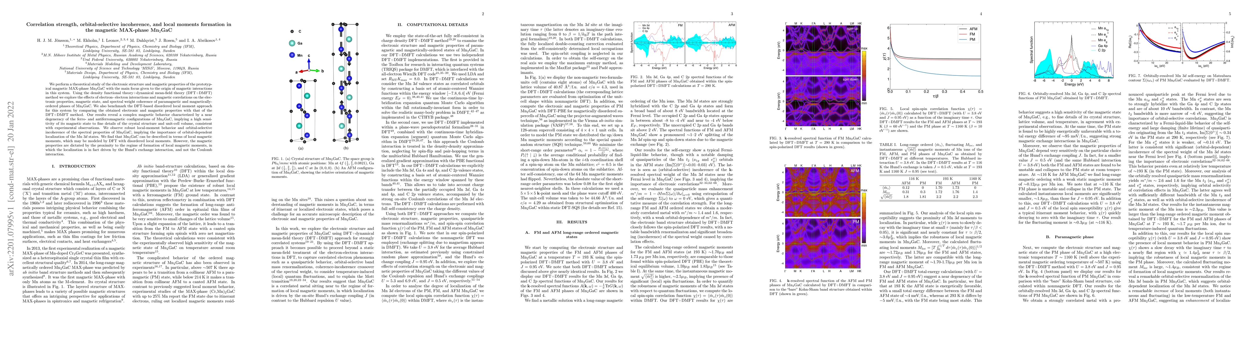 Thumbnail for Correlation strength, orbital-selective incoherence, and local moments
  formation in the magnetic MAX-phase Mn$_2$GaC