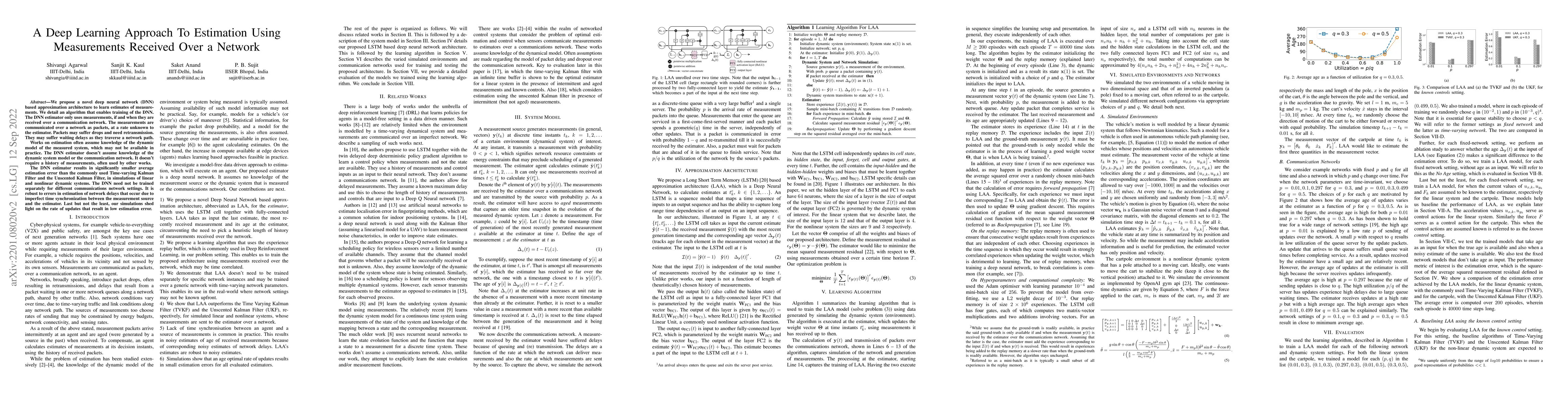 Thumbnail for A Deep Learning Approach To Estimation Using Measurements Received Over
  a Network