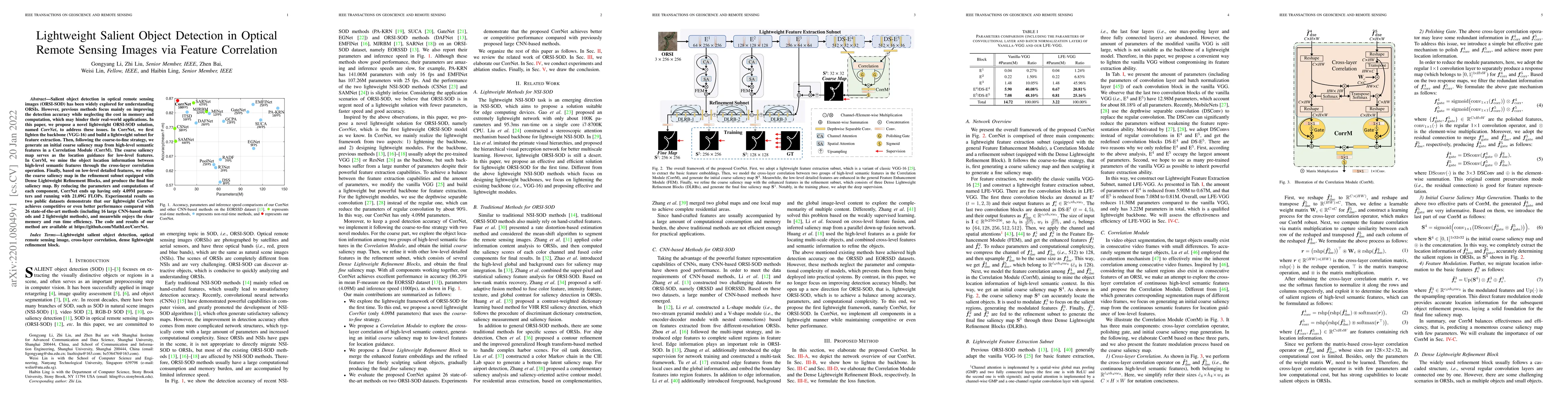 Thumbnail for Lightweight Salient Object Detection in Optical Remote Sensing Images
  via Feature Correlation