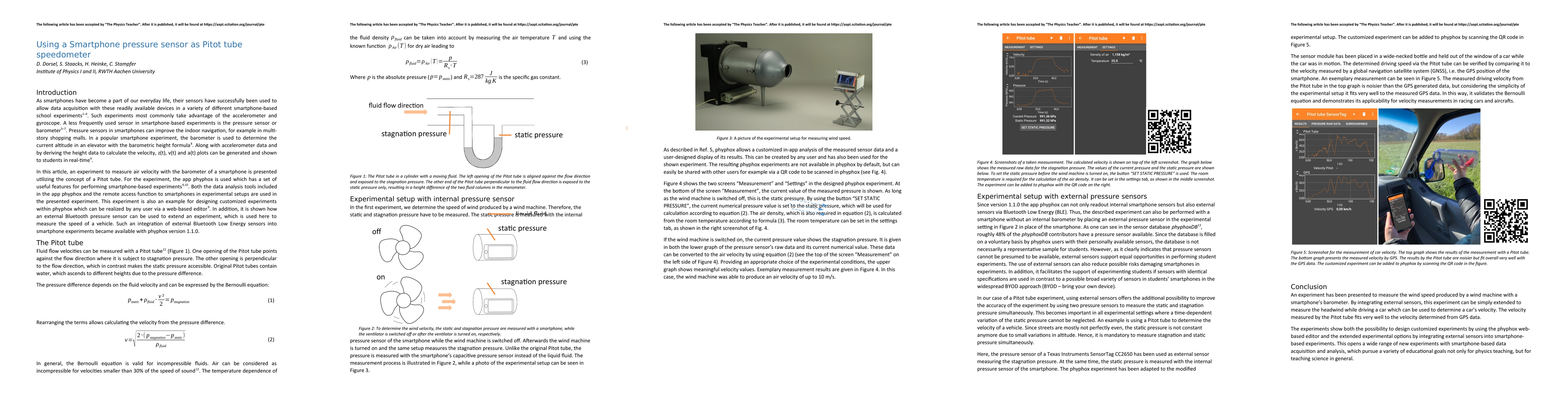 Thumbnail for Using a Smartphone pressure sensor as Pitot tube speedometer