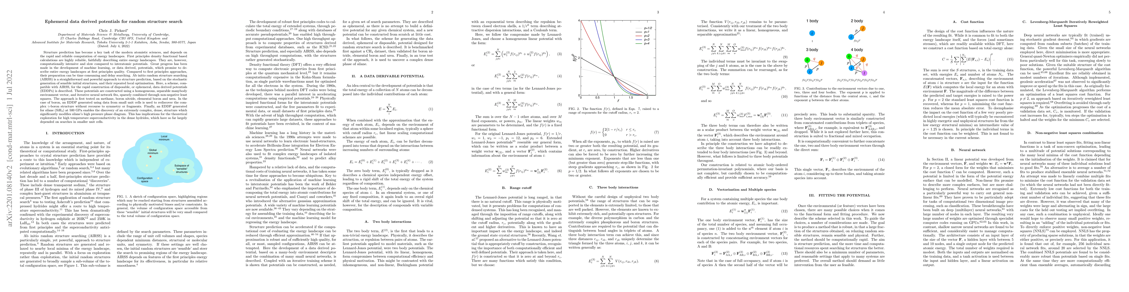 Thumbnail for Ephemeral data derived potentials for random structure search