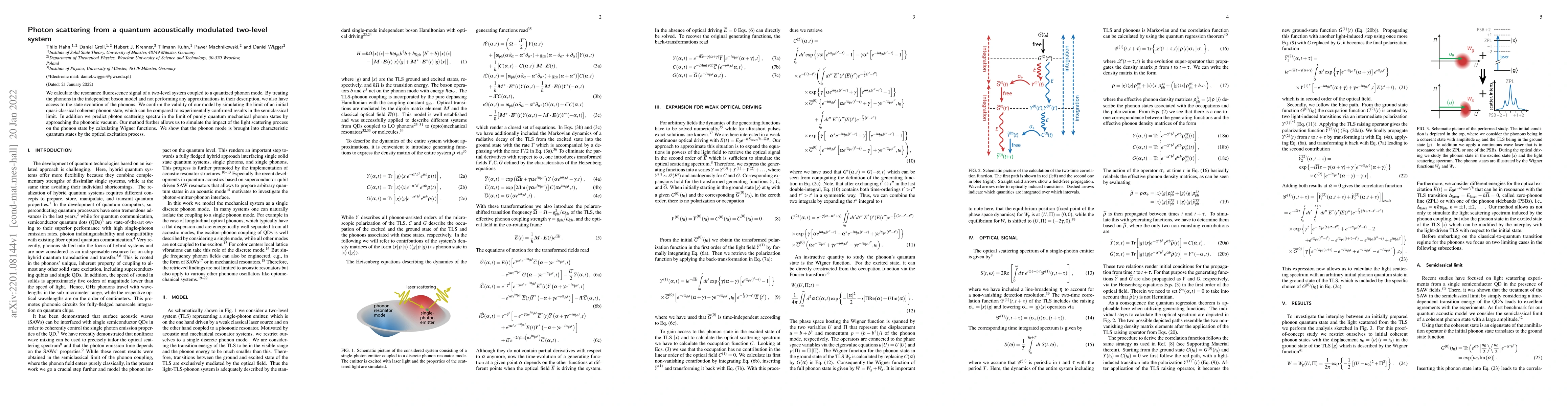 Thumbnail for Photon scattering from a quantum acoustically modulated two-level system