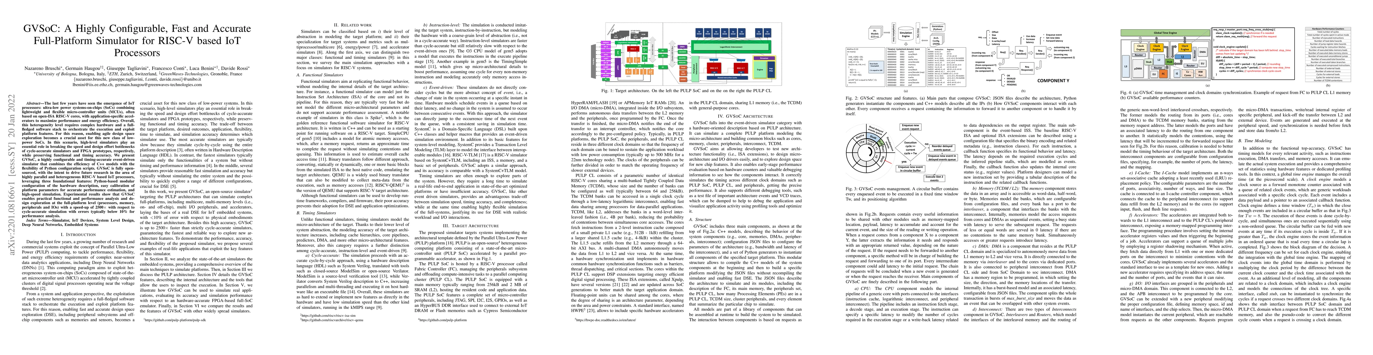 Thumbnail for GVSoC: A Highly Configurable, Fast and Accurate Full-Platform Simulator
  for RISC-V based IoT Processors