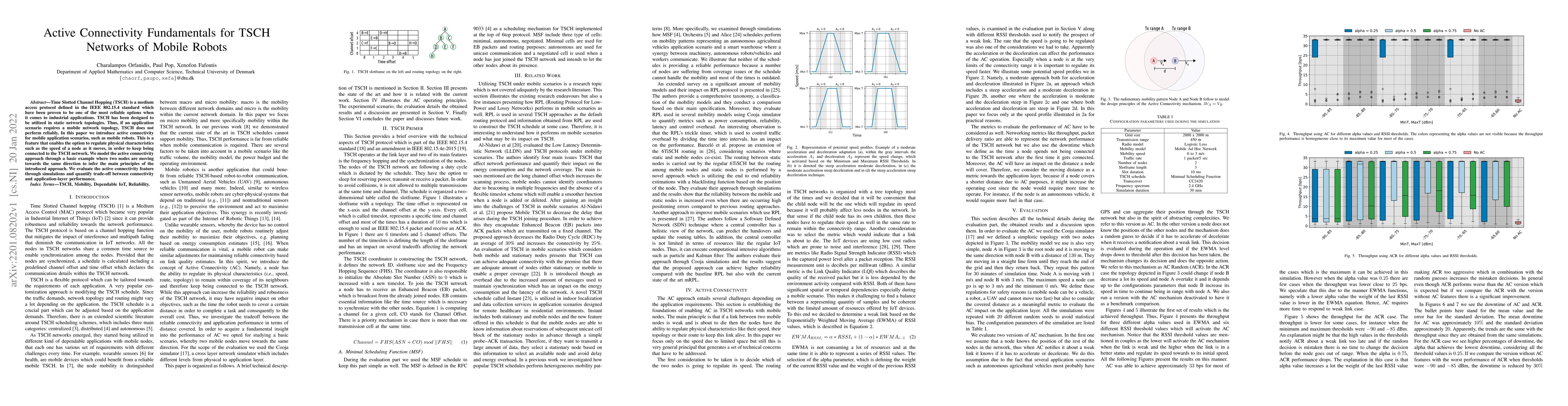 Thumbnail for Active Connectivity Fundamentals for TSCH Networks of Mobile Robots