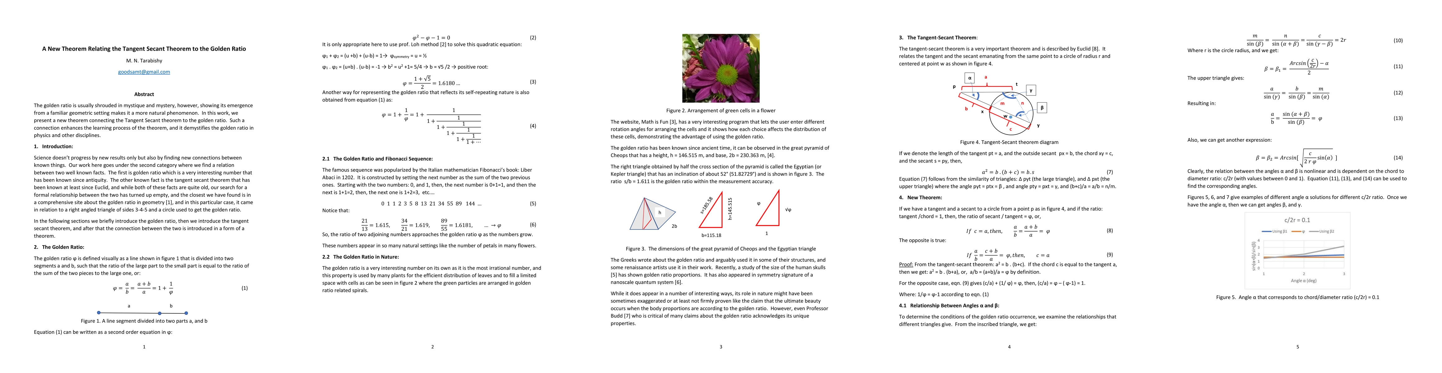 Thumbnail for A New Theorem Relating the Tangent Secant Theorem to the Golden Ratio