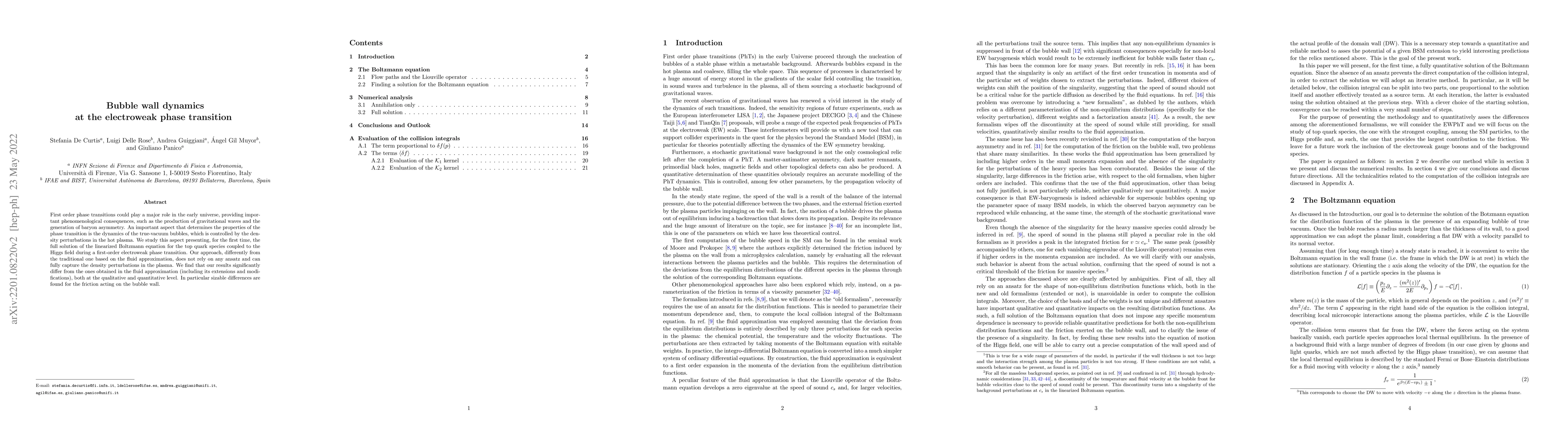 Thumbnail for Bubble wall dynamics at the electroweak phase transition