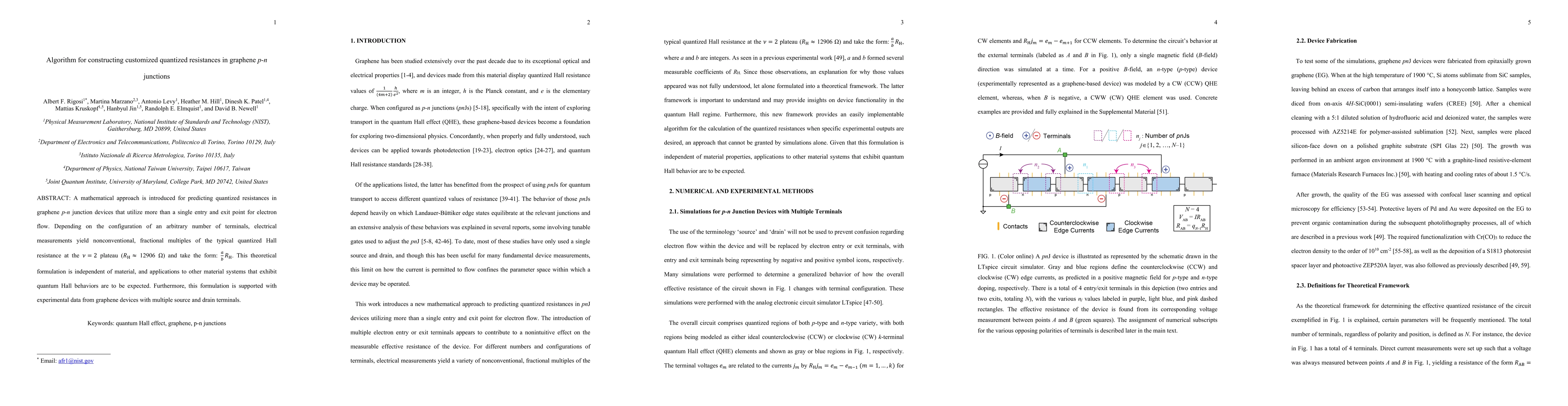Thumbnail for Algorithm for constructing customized quantized resistances in graphene
  $p-n$ junctions