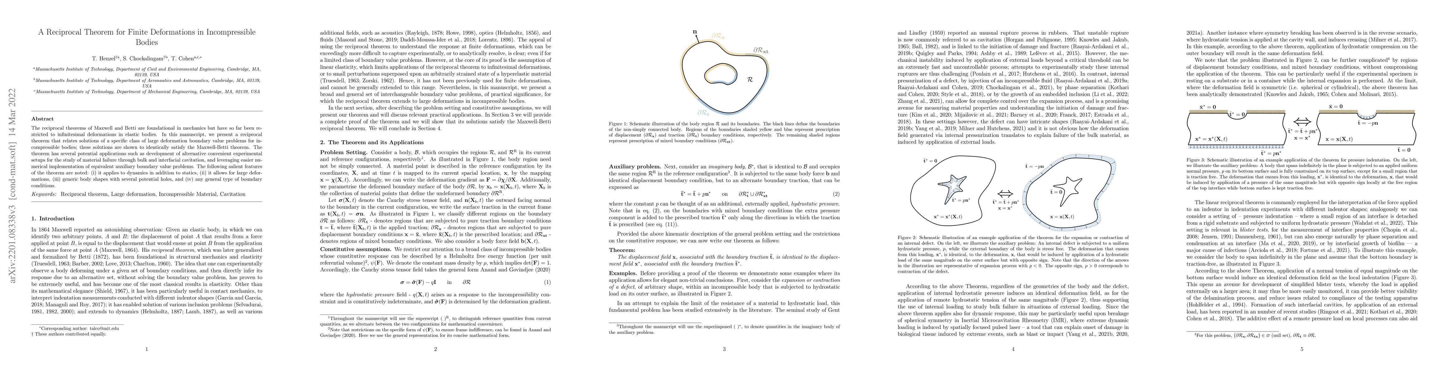 Thumbnail for A Reciprocal Theorem for Finite Deformations in Incompressible Bodies