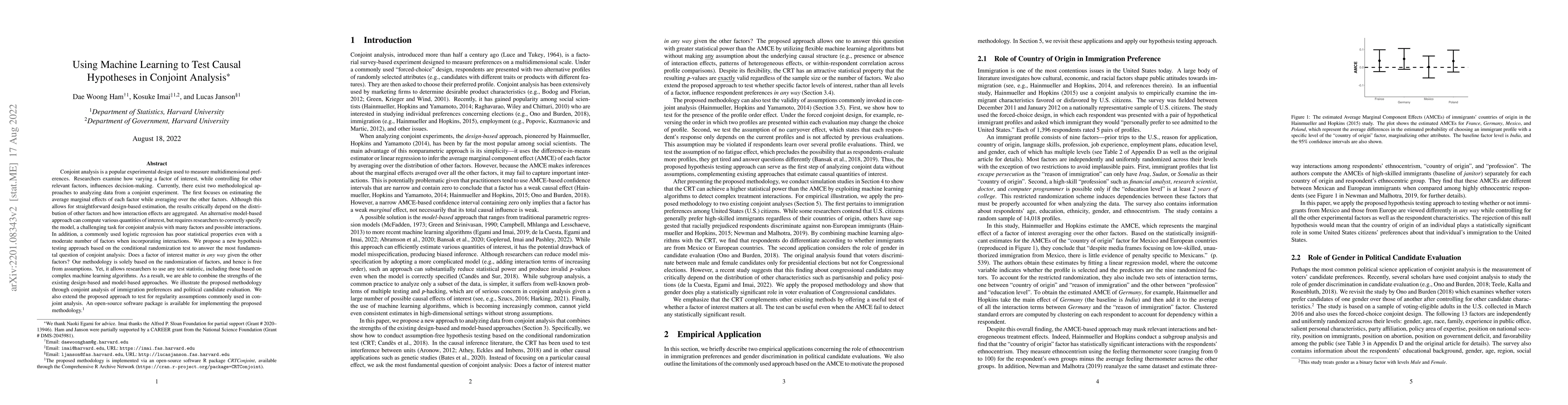Thumbnail for Using Machine Learning to Test Causal Hypotheses in Conjoint Analysis