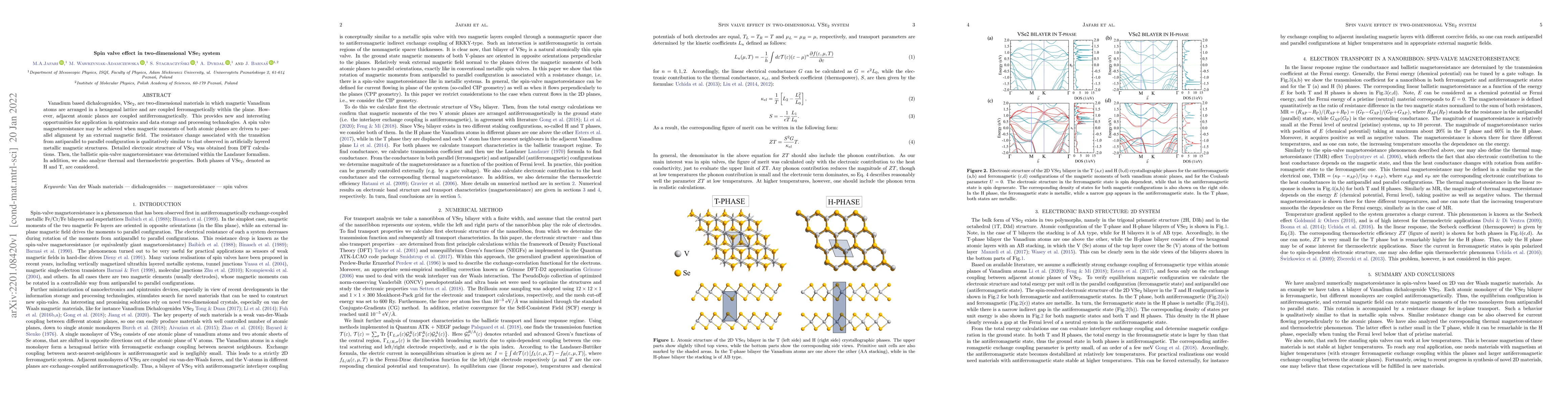 Thumbnail for Spin valve effect in two-dimensional VSe$_2$ system