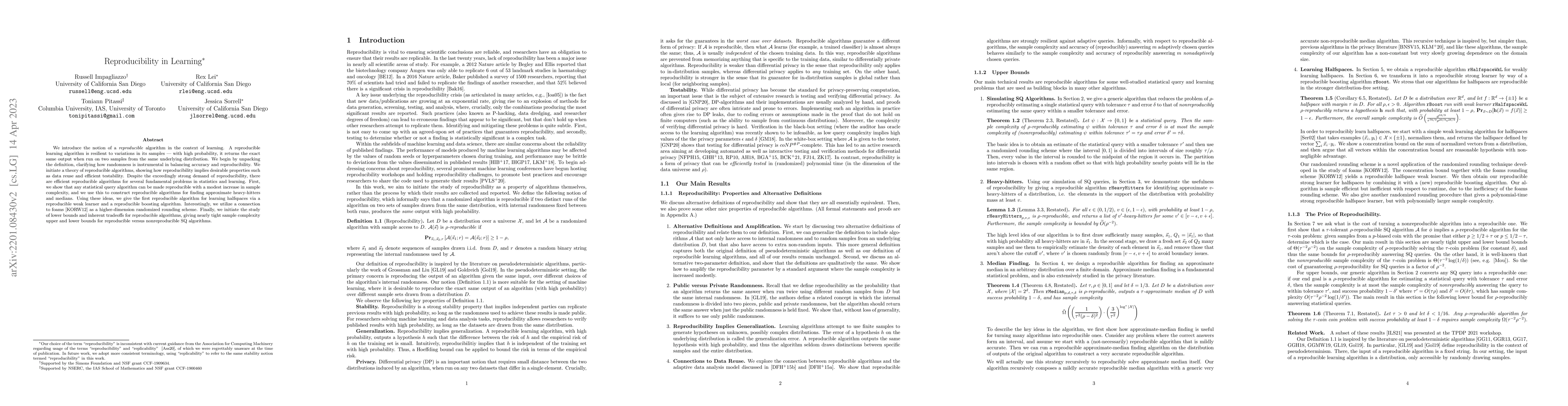Thumbnail for Reproducibility in Learning