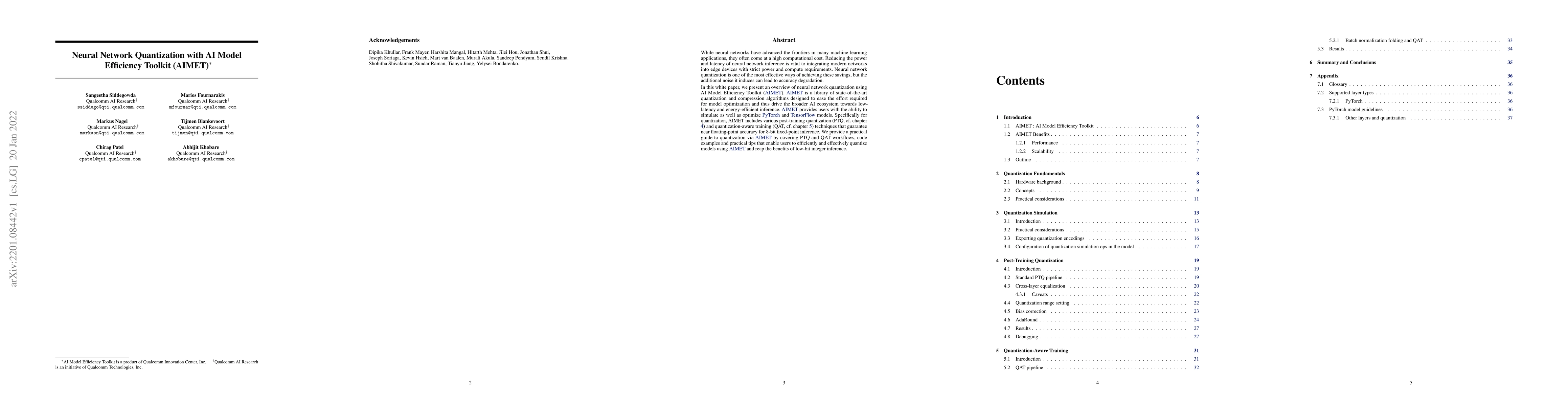 Thumbnail for Neural Network Quantization with AI Model Efficiency Toolkit (AIMET)
