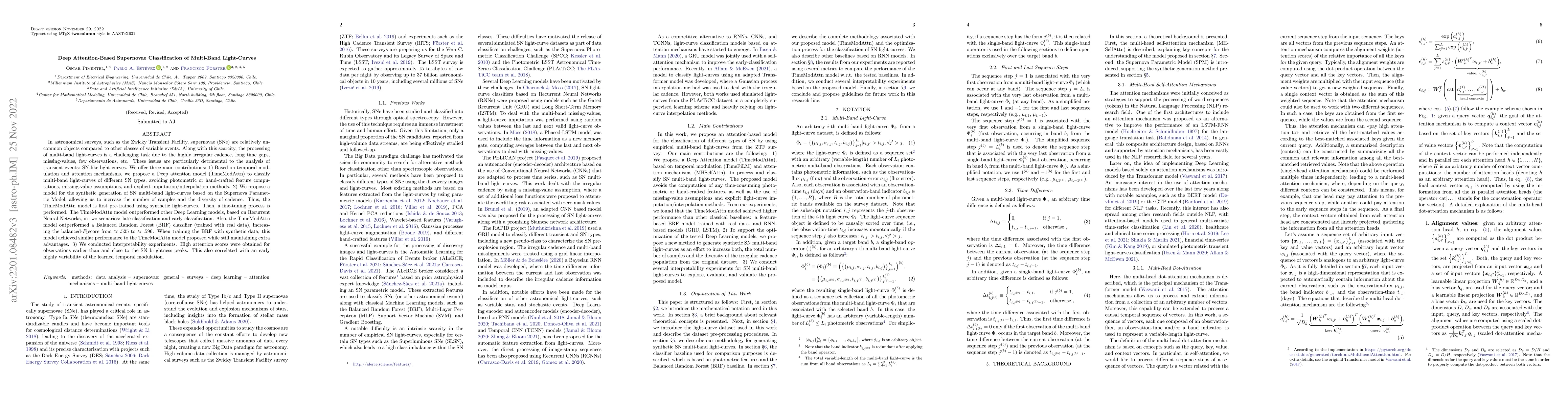 Thumbnail for Deep Attention-Based Supernovae Classification of Multi-Band
  Light-Curves