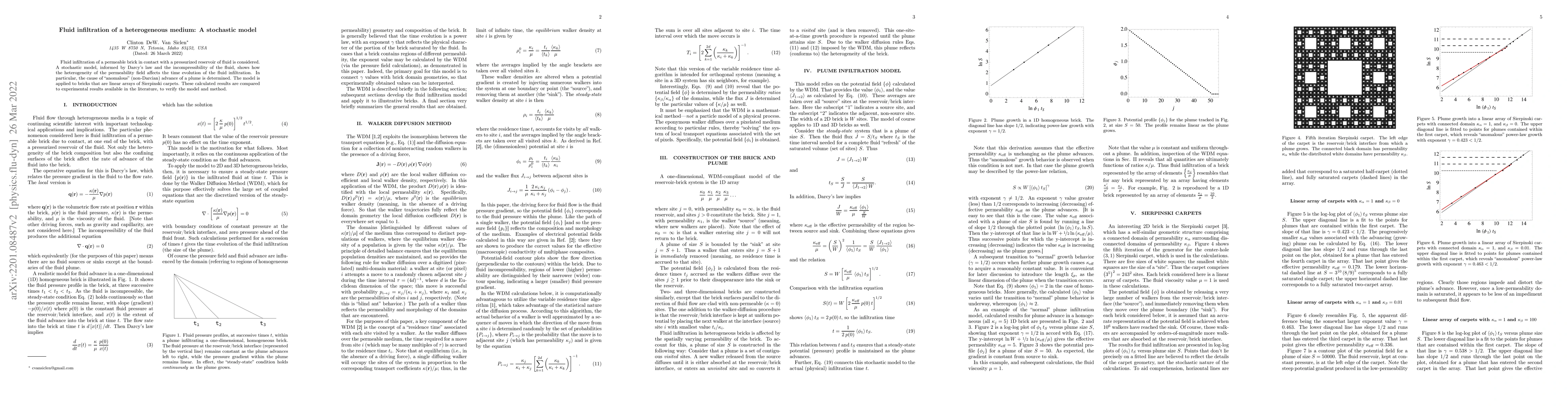 Thumbnail for Fluid infiltration of a heterogeneous medium: A stochastic model
