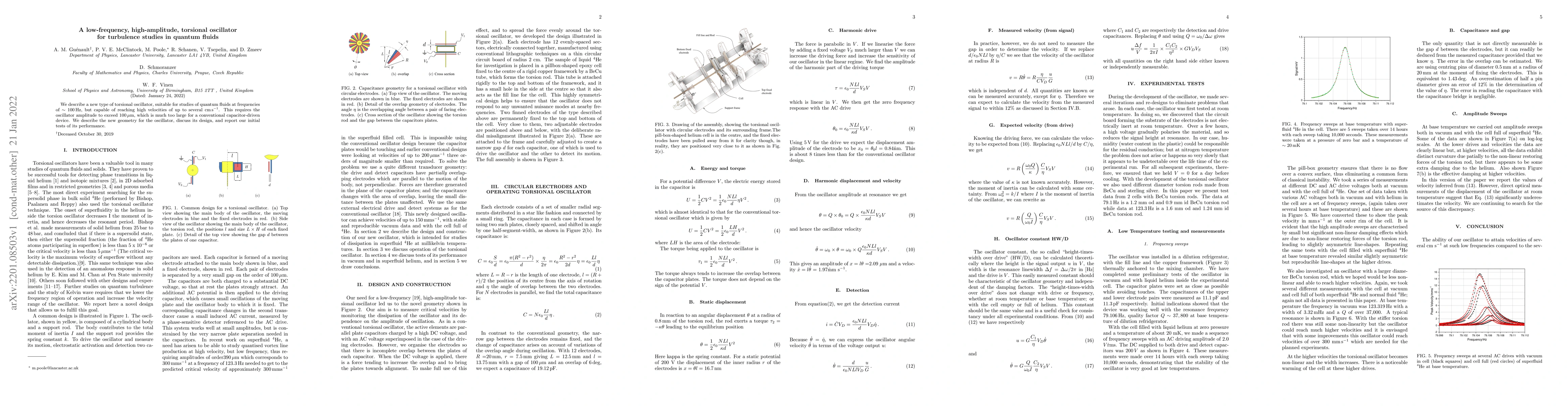 Thumbnail for A low-frequency, high-amplitude, torsional oscillator for turbulence
  studies in quantum fluids
