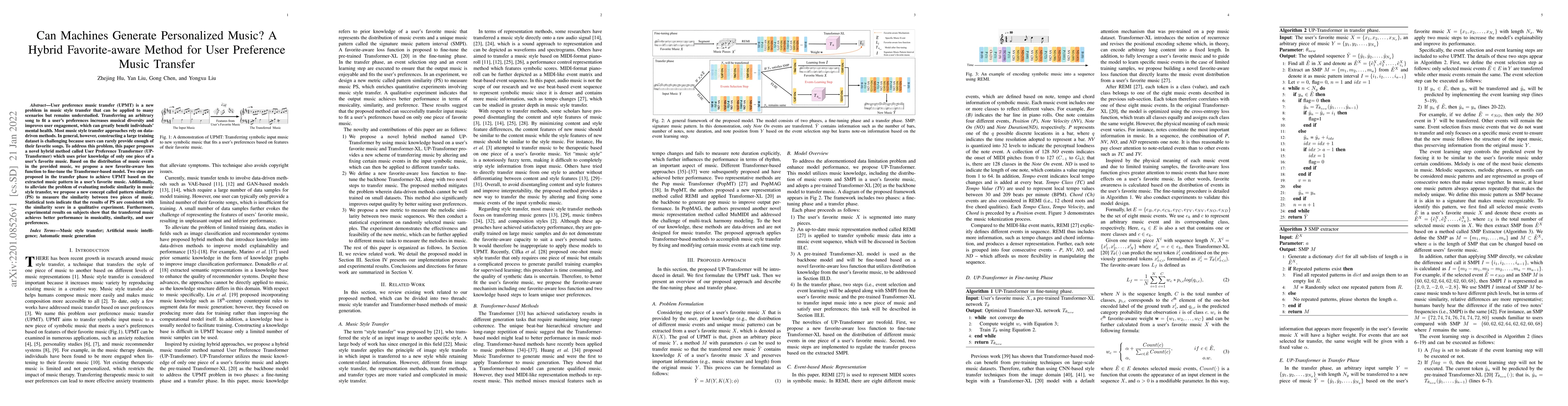 Thumbnail for Can Machines Generate Personalized Music? A Hybrid Favorite-aware Method
  for User Preference Music Transfer