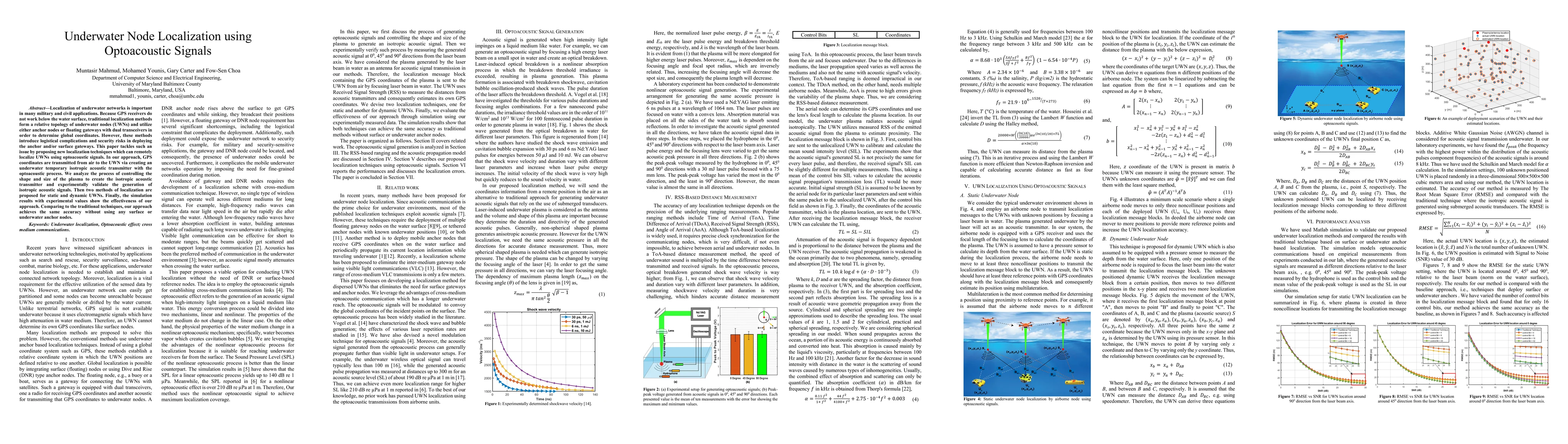 Thumbnail for Underwater Node Localization using Optoacoustic Signals